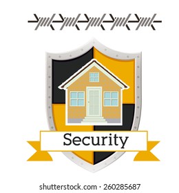 Security and Insurance design, vector illustration