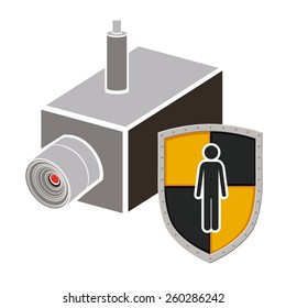 Security and Insurance design, vector illustration