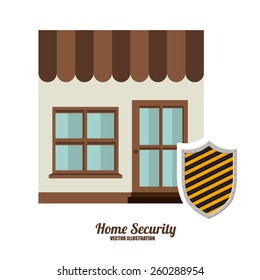 Security and Insurance design, vector illustration
