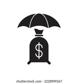 Security investment icon design. Social security payments metaphors. Family tax benefit, pension scheme, parental allowance. vector illustration