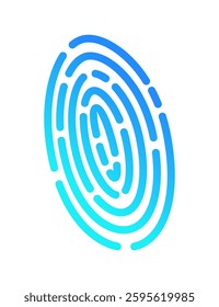 Security isometric. Fingerprint scanning, future technology for verification. Cyber security and data protection concept. High tech data system vector illustration