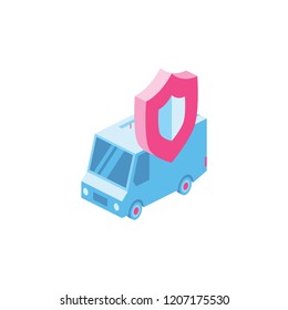 Security isometric icon illustration