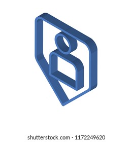 Security isometric left top view 3D icon
