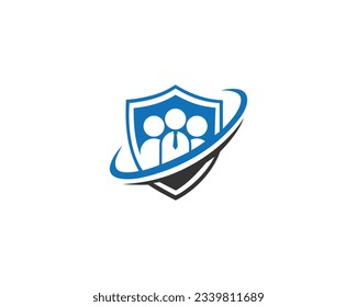 Plantilla de vectores modernos con el logotipo de la barra de trabajo de seguridad.