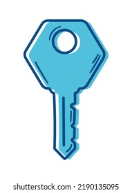security key door isolated icon