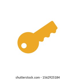 security key flat style icon vector illustration design
