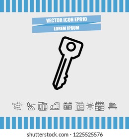 security key icon vector