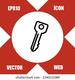 security key icon vector