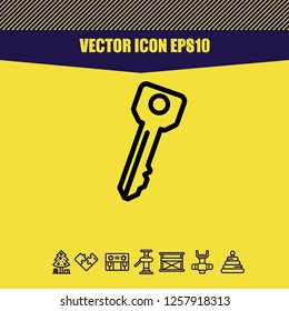 security key icon vector