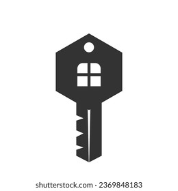 Security key logo icon design illustration