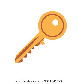 Security key on white background