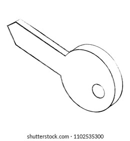 security key protection symbol isometric