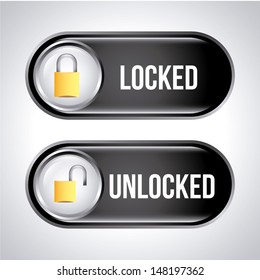 security labels over gray background vector illustration 