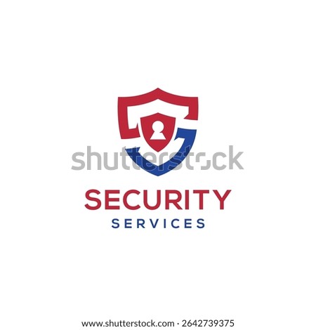 security letter s logo design creative shield monogram lock sign security service 