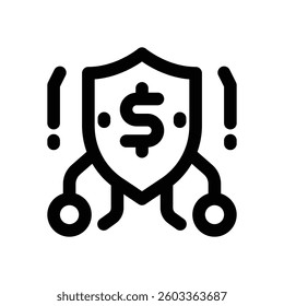 security line icon. Clean and minimalist vector icon for websites, mobile apps, presentations, and logos. Fully scalable and customizable for any project.