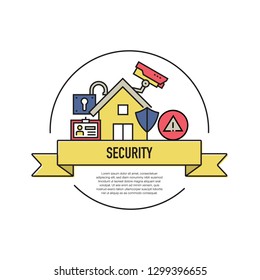 SECURITY LINE ICON SET