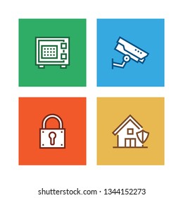SECURITY LINE ICON SET