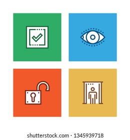SECURITY LINE ICON SET