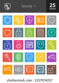 Security Line Icons