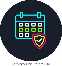 Security Line Multi Colour Circle