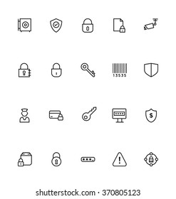 Security Line Vector Icons 2