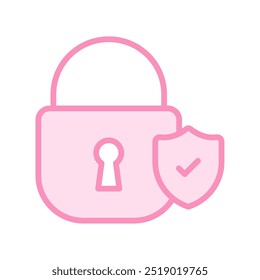 Security Lock duotone line icon , vector, pixel perfect, illustrator file