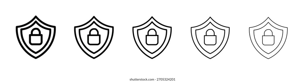 Sicherheitsschloss Symbol Design, Logo, App, UI. Vektorgrafik, EPS