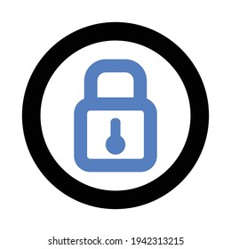 security lock icon design vector