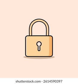 Security Lock Icon Flat Graphic Design, Lock icon set. Padlock vector illustration. Security symbol. Safety pictogram. Protection sign.