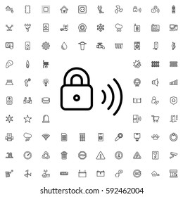 security lock icon illustration isolated vector sign symbol. Smart home icons vector set.