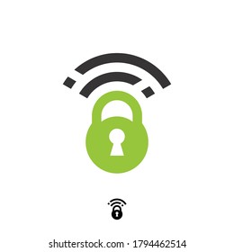 Security lock icon. Padlock logo design element