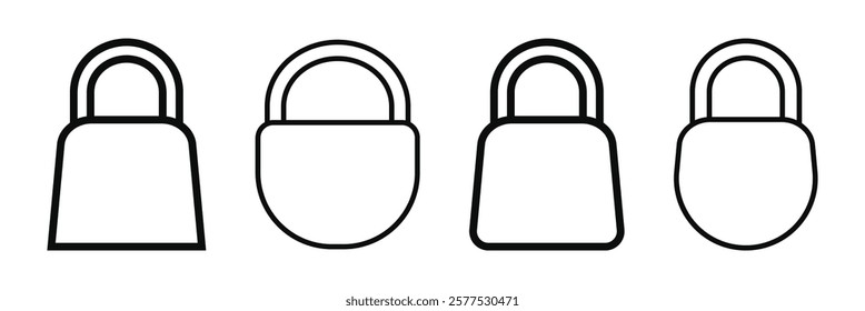 Security Lock Icon Perfect for Privacy and Data Protection. Line icon. Eps 10.