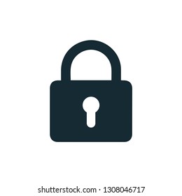 security , lock icon vector illustrator