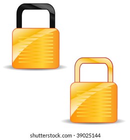 Security lock icons