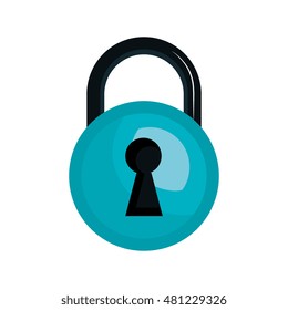 security lock with keyhole