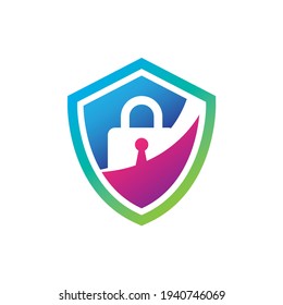 Security Lock Logo design Template