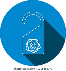 Security lock, padlock icon. Digital lock, key lock icon with vector illustration and flat style.