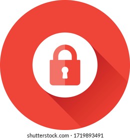 Security Lock Rounded Vector Icon