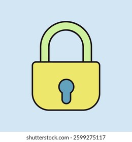 Security lock vector icon. Privacy and data protection symbol. Security sign. Graph symbol for your web site design, logo, app, UI