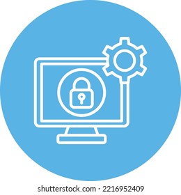 Security lock Vector icon which is suitable for commercial work and easily modify or edit it
