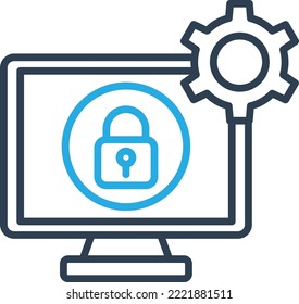 Security lock Vector icon which is suitable for commercial work and easily modify or edit it
