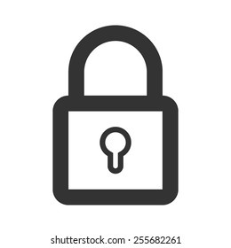 Security lock vector image to be used in web applications, mobile applications and print media.