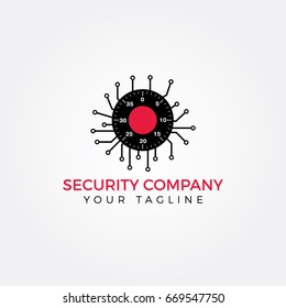 Security Lock vector logo. lock icon