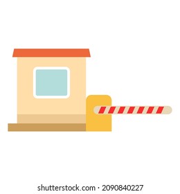 ilustración de vector de clíparte plana de lodge de seguridad