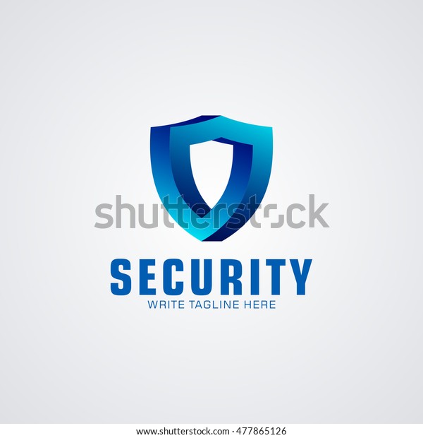 Security Logo 3d Available Vectorillustration Stock Vector (Royalty ...