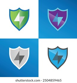 security Logo checkmark sign for safe Vector illustration