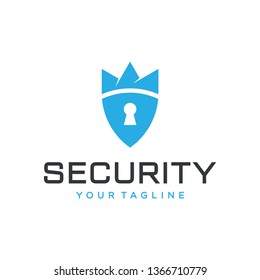 Security Logo Design Concept Universal Security Stock Vector (Royalty ...