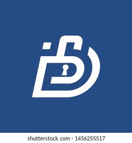 Security Logo Design D Initial for your  company