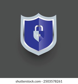 security Diseño de logotipo Vector de icono de bloqueo de escudo 