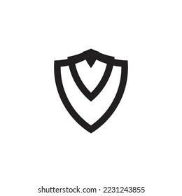 security logo design with shield symbol